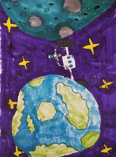 太空中创意画获奖