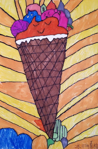 冰淇淋画画好看