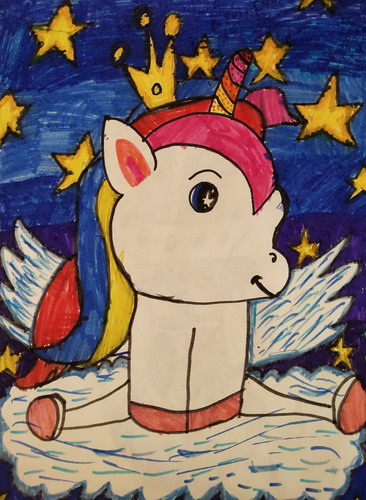 独角兽绘画获奖作品