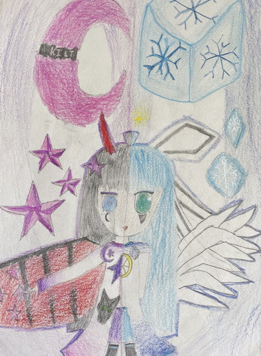 魔女与圣女手绘图片