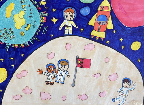 神秘的宇宙画简单好看