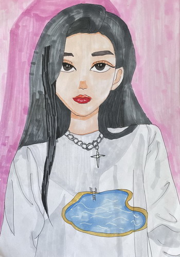 小姐绘画获奖作品