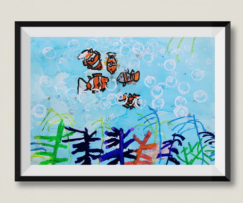 小丑鱼绘画图片