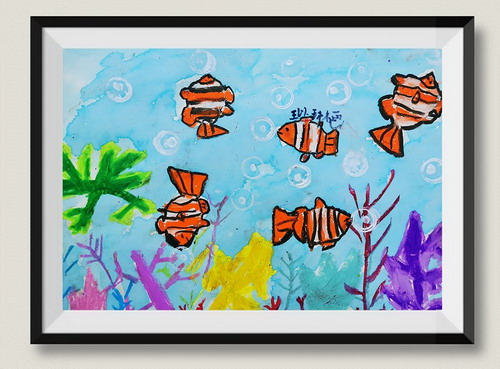 海底世界创意画简单好看