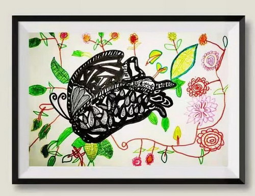 蝶之舞创意画简单好看