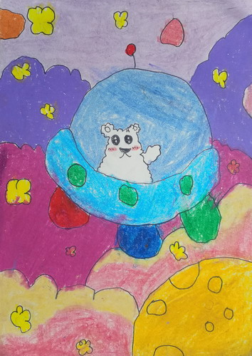 云朵熊创意画一等奖