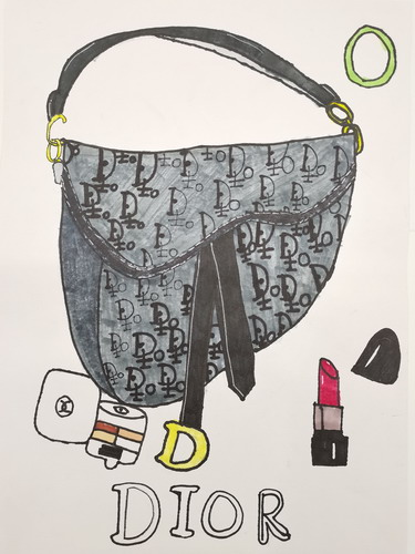 妈妈的漂亮包包儿童画创意