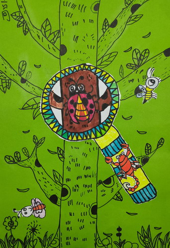 万物复苏，昆虫萌动绘画一等奖