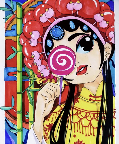 马克笔画绘画获奖作品