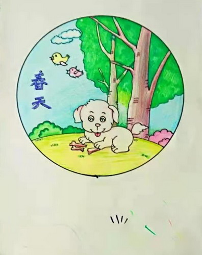 春天画画作品