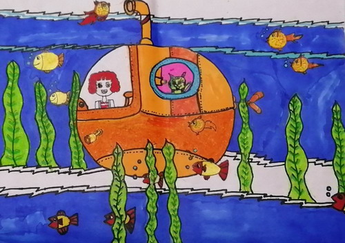 美丽的海洋绘画作品