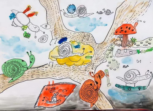 蜗牛速递手绘画一等奖