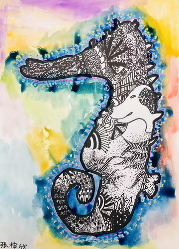 深海动物创意画