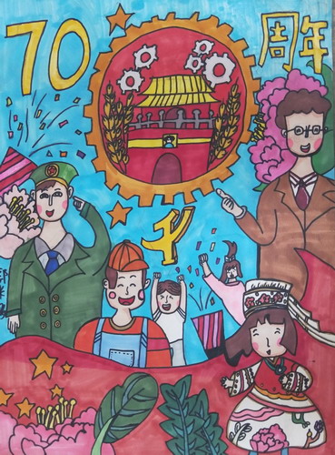 建党百年创意画简单好看