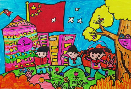 祖国在我心中绘画获奖