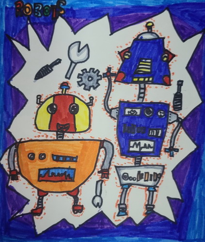 机器人绘画一等奖