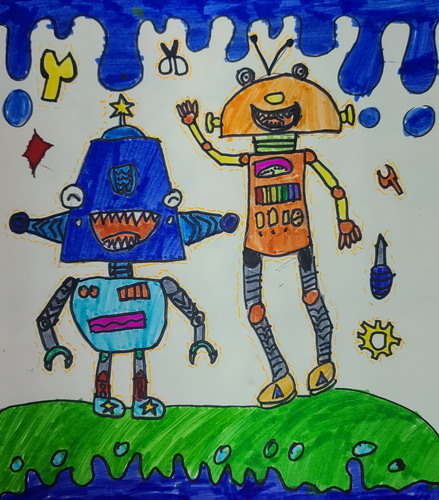 炫舞机器人画简单好看