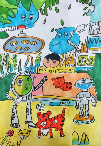 森林医生绘画一等奖