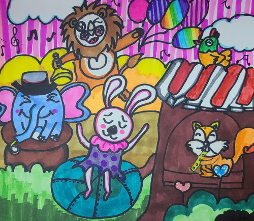 森林演唱会儿童画获奖