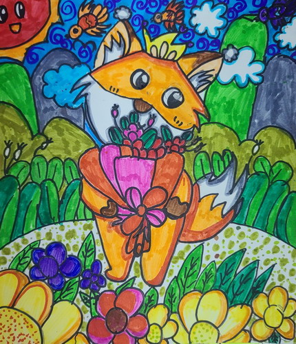 狐狸公主绘画漂亮