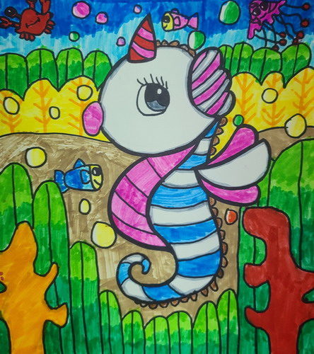 小海马儿童绘画