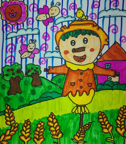 稻草人儿童画获奖