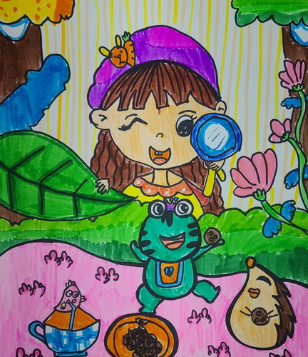 探索大自然手绘画一等奖