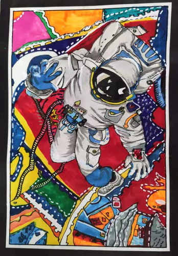 流浪地球手绘画获奖