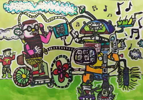 人工智能机器手绘画图片