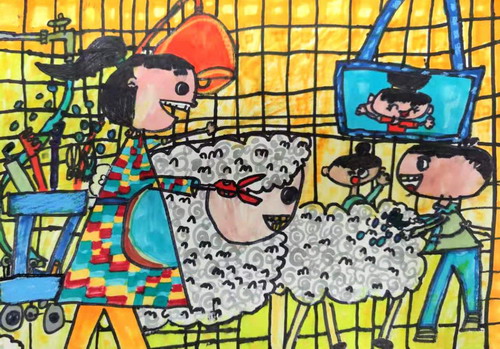 理发创意画简单好看