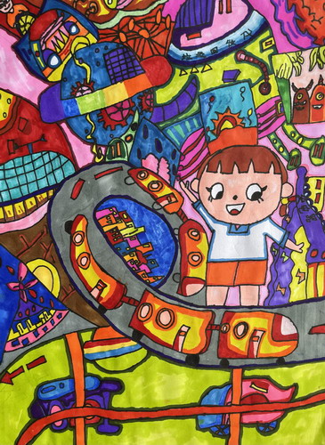 科技的力量绘画一等奖