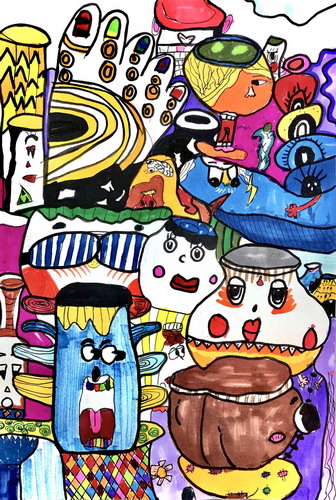 派对创意画简单好看