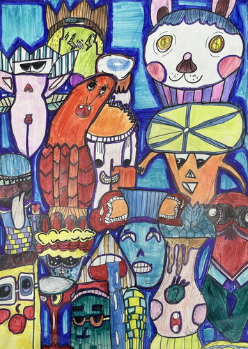 派对儿童画一等奖