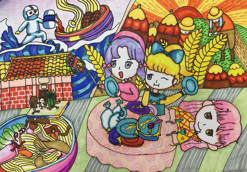 光盘行动手绘画图片