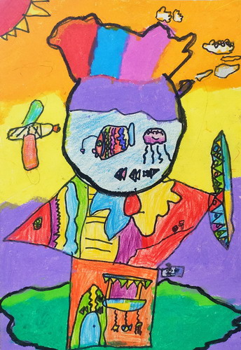 鱼鱼商店手绘画简单好看