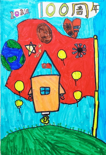 神舟飞船儿童画获奖