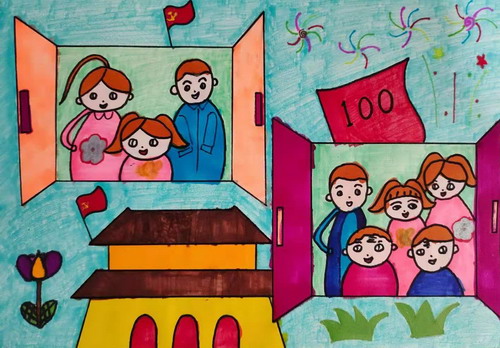 同时打开窗绘画作品