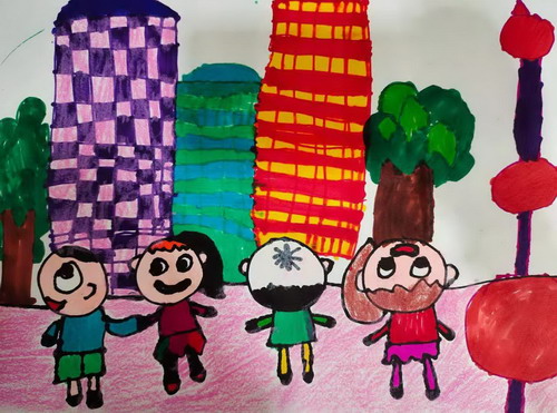 猜猜我家是那间儿童绘画简单