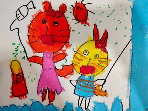 睡前故事手绘画