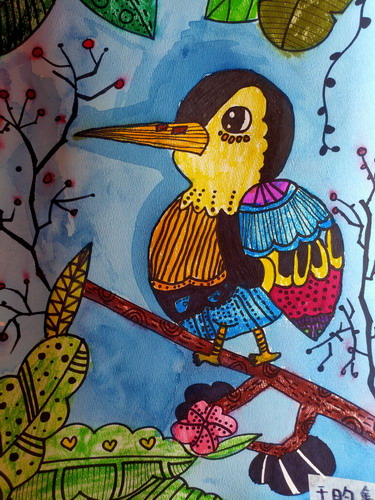 树梢画简单又漂亮