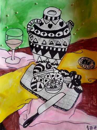 线描与静物画简单好看