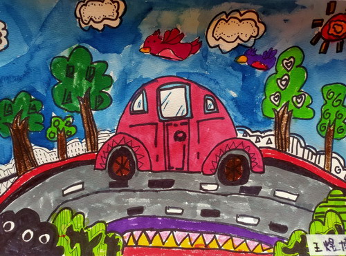 我在路上画画好看