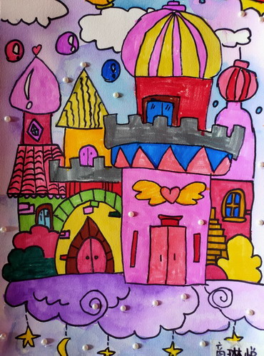 理想的天空之城手绘画获奖