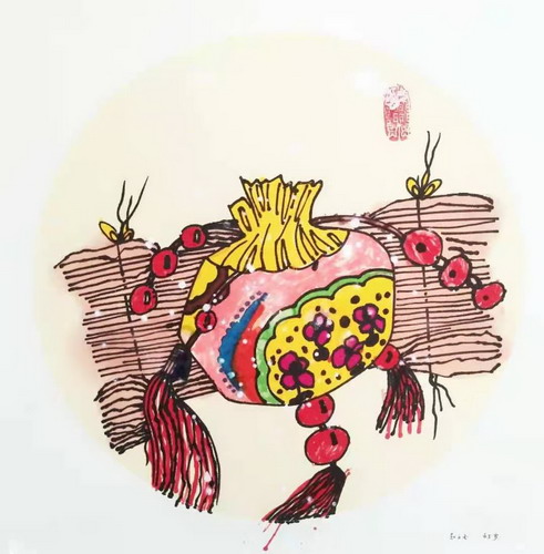 端午荷包创意画