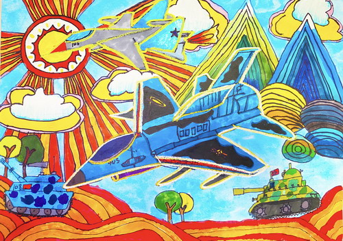 战斗机创意画获奖