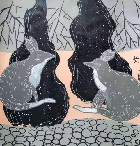 长鼻鼩画简单好看