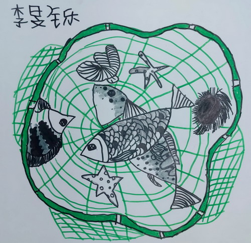 鱼在网在画画作品