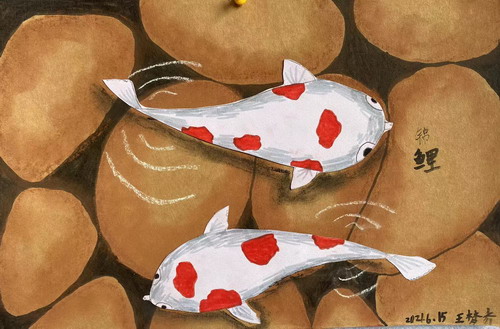 锦鲤创意画获奖