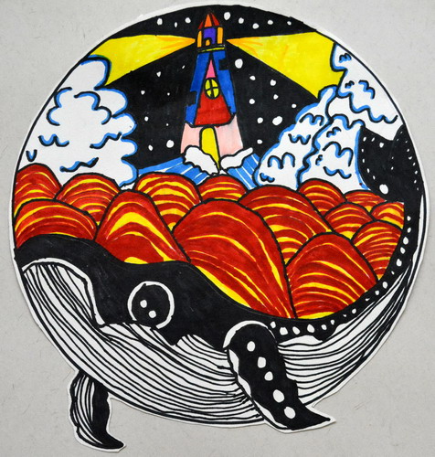 鲸鱼儿童绘画获奖