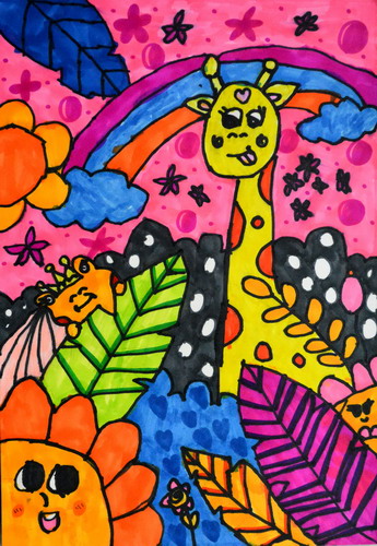 东南亚芭蕉林绘画作品